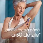 Ingrijire personala si Cosmetice - Aparate & accesorii ingrijire personala - Aparate de ras si tuns - Aparate de ras clasice - Aparat de ras clasic Gillette Venus Swirl Smooth, mov, set cu 2 piese de schimb - Infinity.ro
