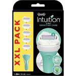 Ingrijire personala si Cosmetice - Aparate & accesorii ingrijire personala - Aparate de ras si tuns - Aparate de ras clasice - Set aparat de ras si epilat, Wilkinson Intuition Sensitive Care Aloe, Femei, 5 rezerve incluse - Infinity.ro