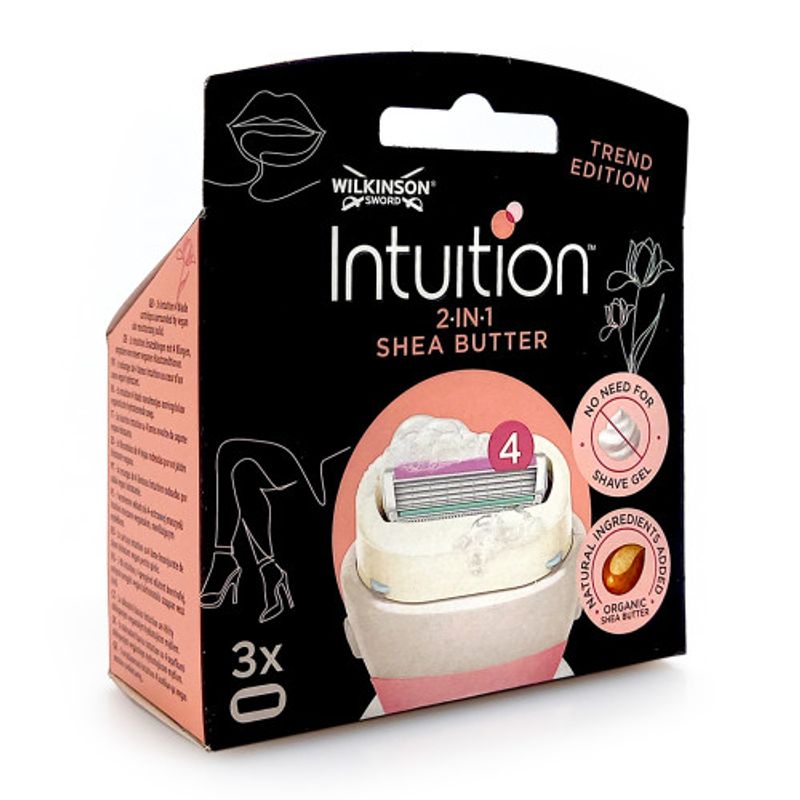 Ingrijire personala si Cosmetice - Aparate & accesorii ingrijire personala - Aparate de ras si tuns - Accesorii aparate de ras - Rezerve aparat de epilat Wilkinson Intuition Ultra Moisture cu Unt de Shea, Femei, 3 buc - Infinity.ro