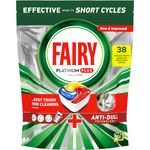 Market - Curatenie si intretinere casa - Produse bucatarie - Detergent vase - Detergent capsule automat pentru masina de spalat vase Fairy Platinum Plus Anti-Dull, 38 spalari - Infinity.ro