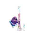 Ingrijire personala si Cosmetice - Igiena dentara - Periute de dinti electrice - Periuta de dinti electrica pentru copii Philips Sonicare HX6352/42, conectare aplicatie Philips Sonicare for Kids, roz - Infinity.ro