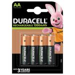 Casa si Gradina - Electrice - Accesorii electrice - Baterii, acumulatori si incarcatoare - Set 4 Baterii reincarcabile Duracell Recharge R6/AA 1300 mAh - Infinity.ro