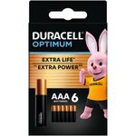 Casa si Gradina - Electrice - Accesorii electrice - Baterii, acumulatori si incarcatoare - Baterii Duracell Optimum AAA, 6 buc - Infinity.ro