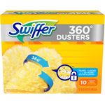 Market - Curatenie si intretinere casa - Produse menaj - Accesorii curatenie - Rezerve pamatuf Swiffer Duster 360, set 10 buc, capteaza praf si alergeni, textil - Infinity.ro
