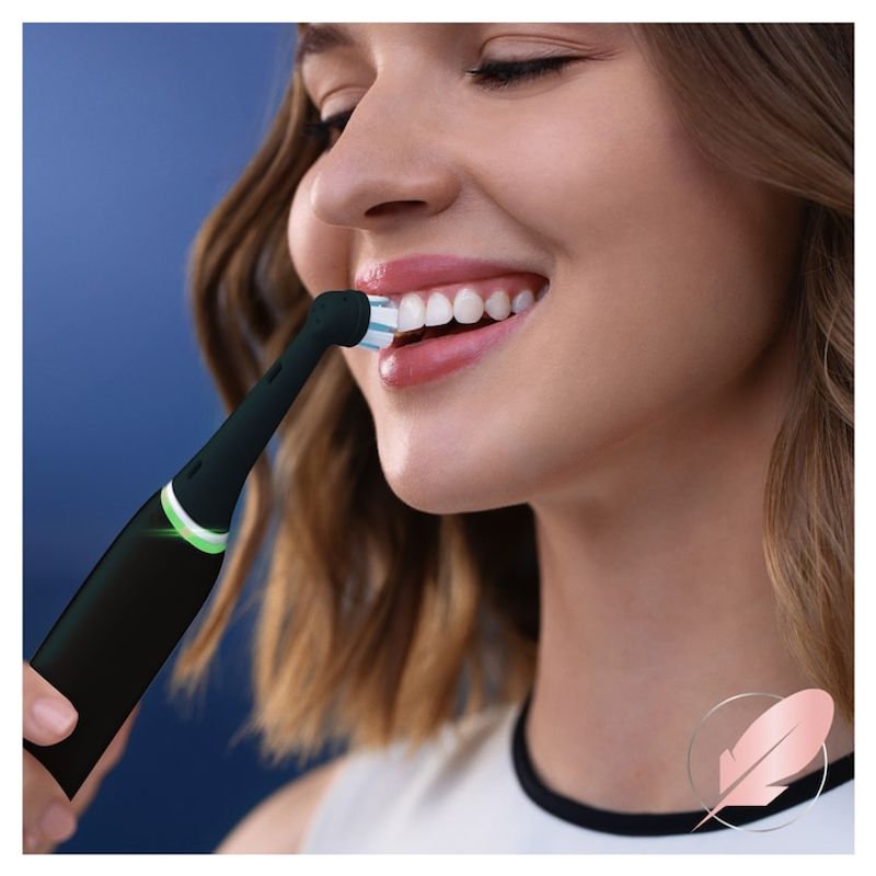 Ingrijire personala si Cosmetice - Igiena dentara - Rezerve si accesorii - Cap de periuta de dinti, Oral-B, iO Gentle Care, 4 buc, Negru - Infinity.ro