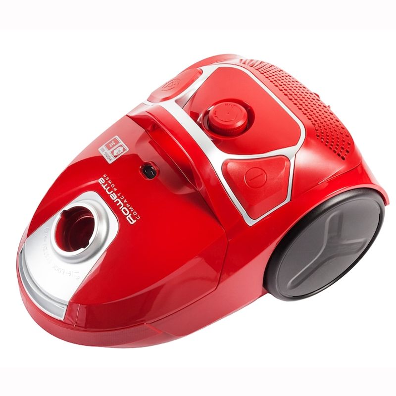 Electronice si Electrocasnice - Ingrijirea locuintei - Aspiratoare - Aspirator cu sac Rowenta Compact Power parquet RO3953EA, 900W, Tub telescopic din metal, Sac Hygiene+, Rosu - Infinity.ro
