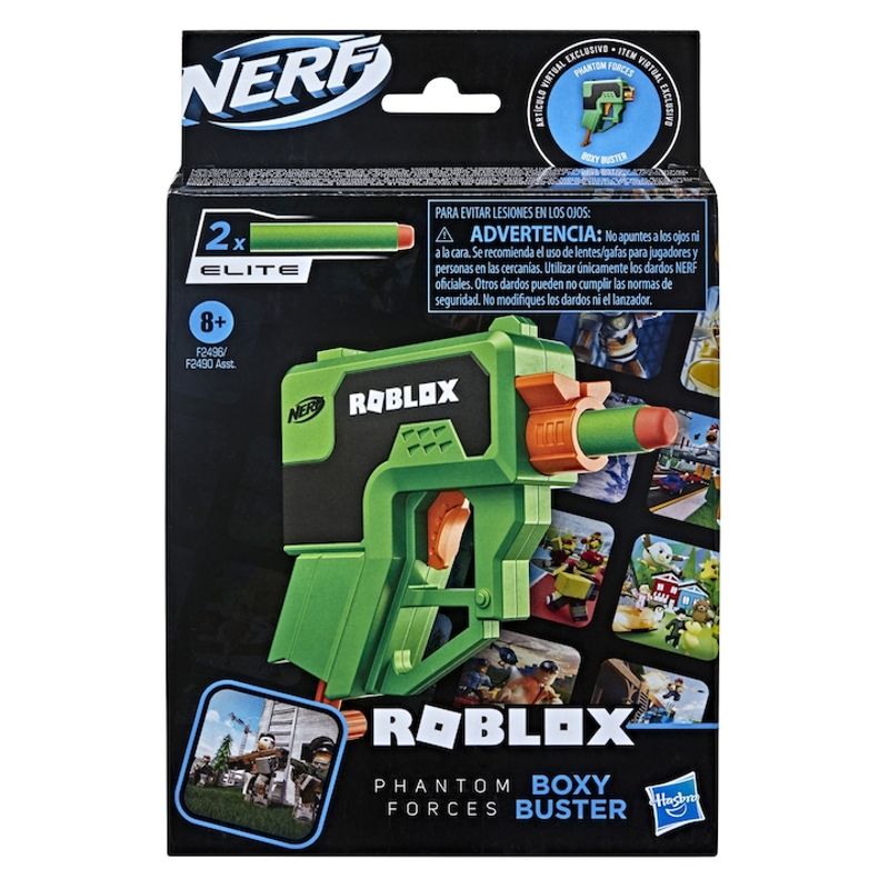 Jucarii, Copii si Bebe - Jucarii si jocuri - Jucarii de rol - Arme de jucarie - Set 3 Blastere Nerf Roblox Microshots - Infinity.ro