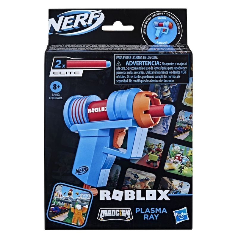 Jucarii, Copii si Bebe - Jucarii si jocuri - Jucarii de rol - Arme de jucarie - Set 3 Blastere Nerf Roblox Microshots - Infinity.ro