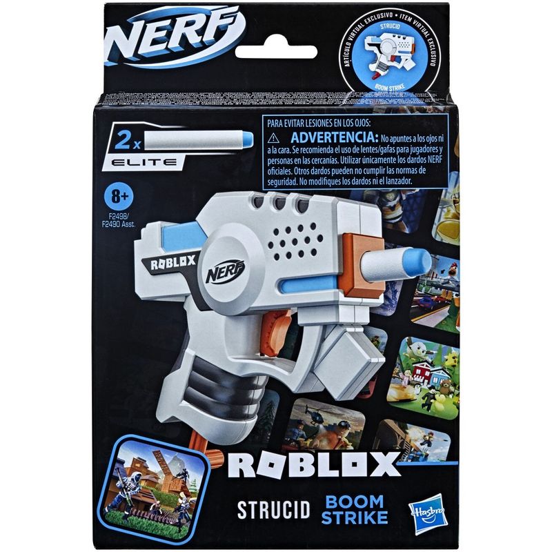 Jucarii, Copii si Bebe - Jucarii si jocuri - Jucarii de rol - Arme de jucarie - Set 3 Blastere Nerf Roblox Microshots - Infinity.ro