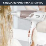 Ingrijire personala si Cosmetice - Aparate & accesorii ingrijire personala - Hair styling - Uscatoare de par - Uscator de par ROWENTA Studio Dry Glow CV5830F0, 2300W, 6 trepte viteza, tehnologie Thermo Control, alb - Infinity.ro