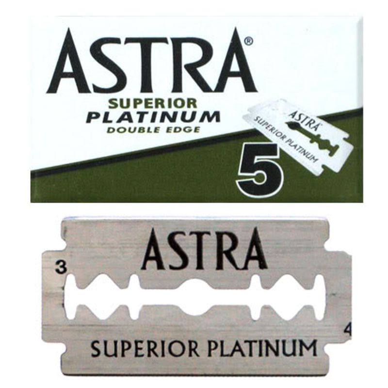 Ingrijire personala si Cosmetice - Aparate & accesorii ingrijire personala - Aparate de ras si tuns - Accesorii aparate de ras - Rezerve lame de barbierit Astra Superior Platinum - set 100 buc - Infinity.ro