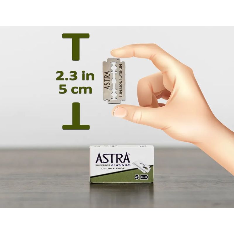 Ingrijire personala si Cosmetice - Aparate & accesorii ingrijire personala - Aparate de ras si tuns - Accesorii aparate de ras - Rezerve lame de barbierit Astra Superior Platinum - set 100 buc - Infinity.ro