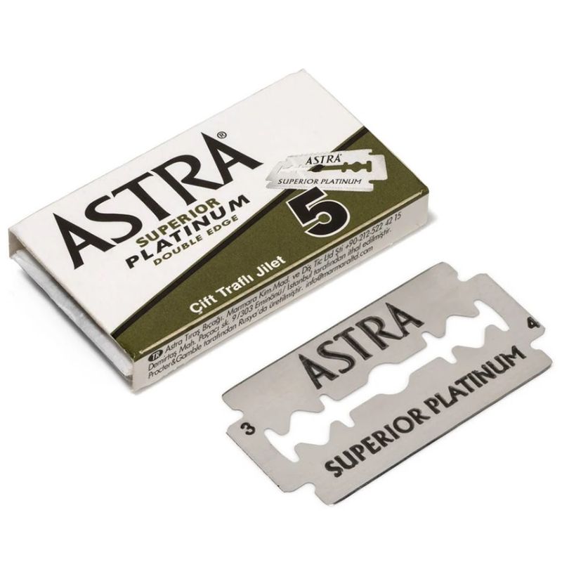 Ingrijire personala si Cosmetice - Aparate & accesorii ingrijire personala - Aparate de ras si tuns - Accesorii aparate de ras - Rezerve lame de barbierit Astra Superior Platinum - set 100 buc - Infinity.ro