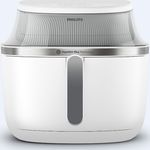 Electronice si Electrocasnice - Electrocasnice bucatarie - Aparate de gatit & desert - Friteuze - Friteuza cu aer cald Philips NA331/10 seria 3000, compact digital, 1700W, capacitate 6.2L, Culoare alb cu argintiu - Infinity.ro