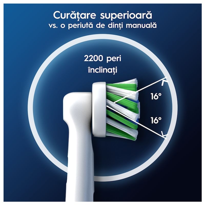 Ingrijire personala si Cosmetice - Igiena dentara - Rezerve si accesorii - Rezerve periuta de dinti electrica Oral-B Cross Action, 12 buc - Infinity.ro