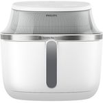 Electronice si Electrocasnice - Electrocasnice bucatarie - Aparate de gatit & desert - Friteuze - Friteuza cu aer cald Philips NA331/10 seria 3000, compact digital, 1700W, capacitate 6.2L, Culoare alb cu argintiu - Infinity.ro