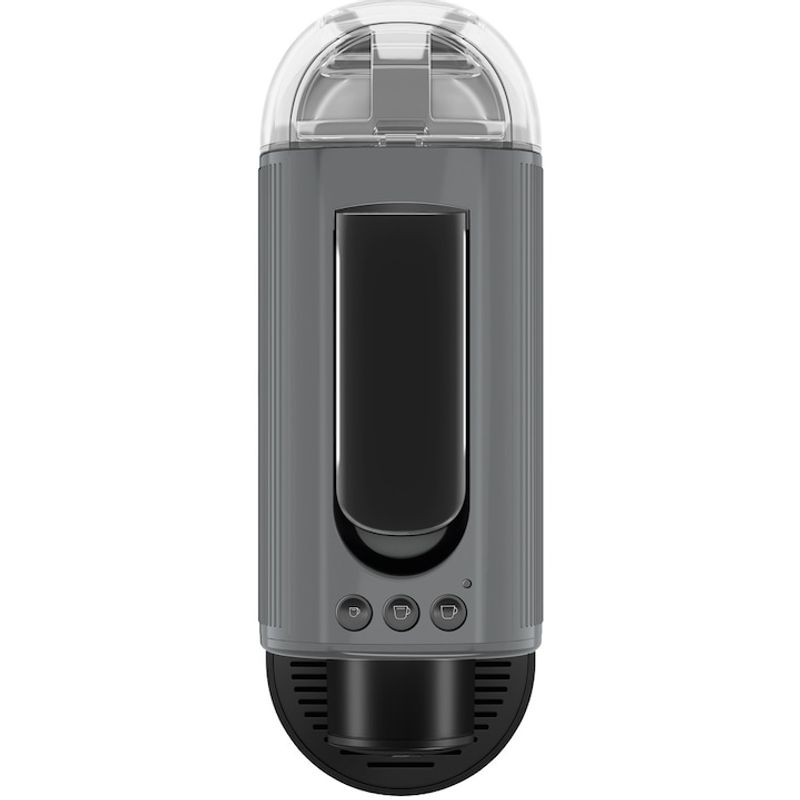Electronice si Electrocasnice - Electrocasnice bucatarie - Preparare bauturi - Espressoare - Espressor Tchibo Cafissimo Pure Plus 681006, 1250 W, 800 ml, 15 bari, Espresso, Caffe Crema, sertar capsule, gri - Infinity.ro