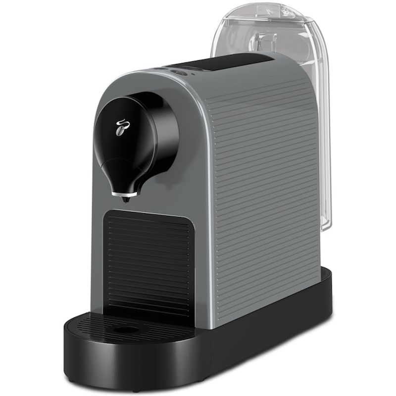 Electronice si Electrocasnice - Electrocasnice bucatarie - Preparare bauturi - Espressoare - Espressor Tchibo Cafissimo Pure Plus 681006, 1250 W, 800 ml, 15 bari, Espresso, Caffe Crema, sertar capsule, gri - Infinity.ro