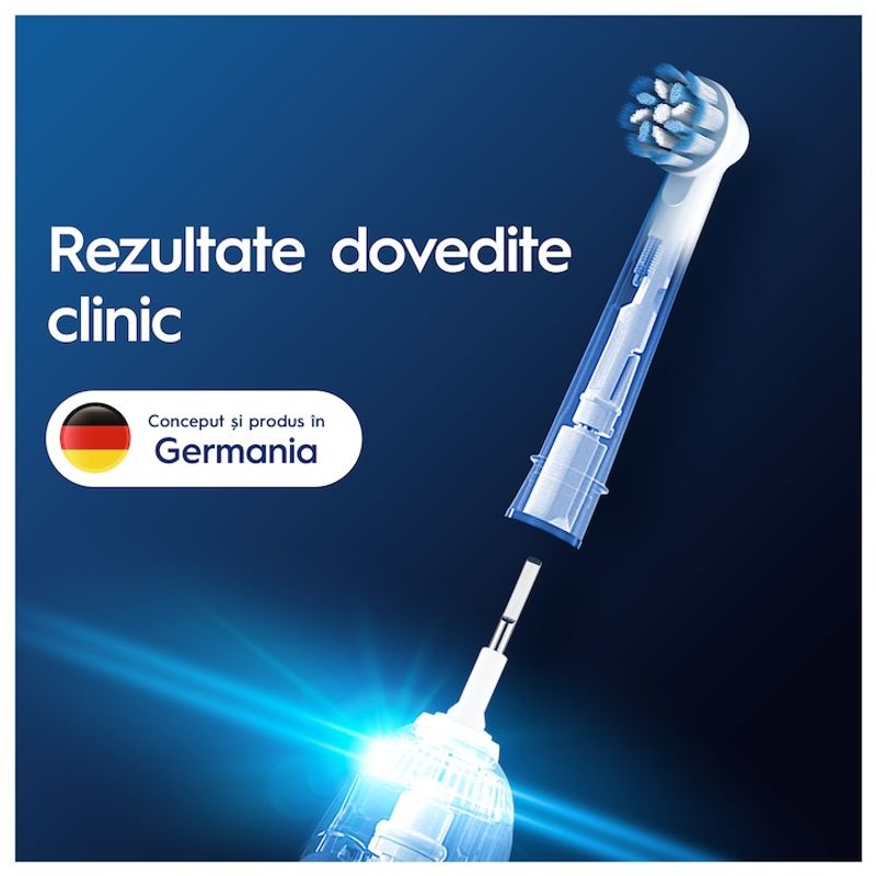 Ingrijire personala si Cosmetice - Igiena dentara - Rezerve si accesorii - Rezerve periuta de dinti electrica Sensitive Clean Oral-B Pro, 10 buc - Infinity.ro
