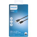 Laptop, Telefoane si Tablete - Telefoane mobile si accesorii - Accesorii Telefoane - Cabluri si adaptoare telefoane - Cablu de incarcare Type C cu Type C, 120 cm, Philips - Infinity.ro