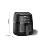 Electronice si Electrocasnice - Electrocasnice bucatarie - Aparate de gatit & desert - Friteuze - Friteuza fara ulei Philips NA220/00 Seria 2000, 4.2 l, 13 metode de gatit, Fereastra de gatit, Ecran tactil, negru - Infinity.ro