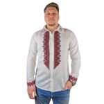 Fashion, accesorii si bijuterii - Barbati - Imbracaminte - Camasi barbati - Ie barbati CPB alb/rosu , marimea S - Infinity.ro