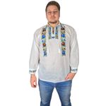 Fashion, accesorii si bijuterii - Barbati - Imbracaminte - Camasi barbati - Ie barbati CPB1 alb crystal/verde , marimea S - Infinity.ro