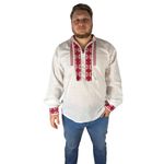Fashion, accesorii si bijuterii - Barbati - Imbracaminte - Camasi barbati - Ie barbati CPB3 alb crystal/rosu bordo , marimea S - Infinity.ro