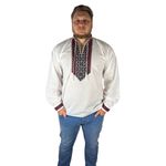 Fashion, accesorii si bijuterii - Barbati - Imbracaminte - Camasi barbati - Ie barbati CPB3 alb/rosu , marimea S - Infinity.ro