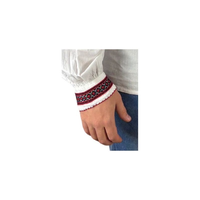 Fashion, accesorii si bijuterii - Barbati - Imbracaminte - Camasi barbati - Ie barbati CPB3 alb/rosu , marimea S - Infinity.ro