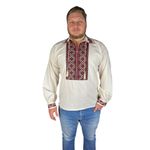 Fashion, accesorii si bijuterii - Barbati - Imbracaminte - Camasi barbati - Ie barbati CPB3 bej/rosu , marimea S - Infinity.ro