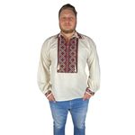 Fashion, accesorii si bijuterii - Barbati - Imbracaminte - Camasi barbati - Ie barbati CPB3 bej/rosu , marimea L - Infinity.ro