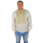 Fashion, accesorii si bijuterii - Barbati - Imbracaminte - Camasi barbati - Ie barbati CPF26 alb/bej , marimea S - Infinity.ro