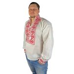 Fashion, accesorii si bijuterii - Barbati - Imbracaminte - Camasi barbati - Ie barbati CPF26 alb/rosu , marimea S - Infinity.ro