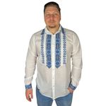 Fashion, accesorii si bijuterii - Barbati - Imbracaminte - Camasi barbati - Ie barbati CPM26 alb/albastru , marimea S - Infinity.ro