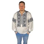 Fashion, accesorii si bijuterii - Barbati - Imbracaminte - Camasi barbati - Ie barbati CPM26 alb/negru mahon , marimea S - Infinity.ro