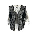 Fashion, accesorii si bijuterii - Femei - Imbracaminte femei - Sacouri si veste femei - Vesta dama A26 negru/alb , marimea L - Infinity.ro