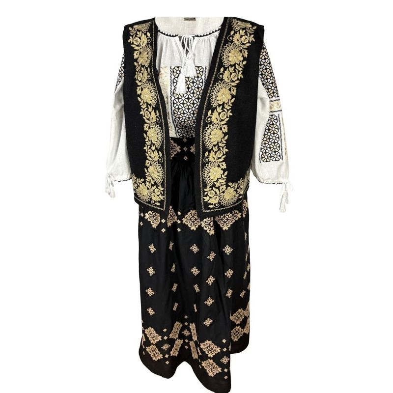 Fashion, accesorii si bijuterii - Femei - Imbracaminte femei - Sacouri si veste femei - Vesta dama A26 negru/crem , marimea S - Infinity.ro