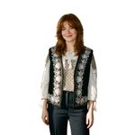 Fashion, accesorii si bijuterii - Femei - Imbracaminte femei - Sacouri si veste femei - Vesta dama A26 negru/gri , marimea S - Infinity.ro