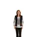 Fashion, accesorii si bijuterii - Femei - Imbracaminte femei - Sacouri si veste femei - Vesta dama A26 negru/mov , marimea S - Infinity.ro