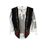 Fashion, accesorii si bijuterii - Femei - Imbracaminte femei - Sacouri si veste femei - Vesta dama A26 negru/mov , marimea XL - Infinity.ro