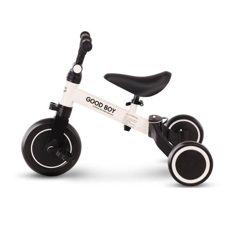 Jucarii, Copii si Bebe - Jucarii si jocuri - Jucarii de exterior - Triciclete - Tricicleta transformabila in bicicleta de echilibru pentru copii 2-6 ani, Alb - Infinity.ro