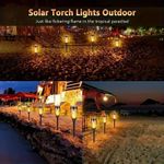 Casa si Gradina - Corpuri si surse de iluminat - Iluminat exterior - Lampi solare - Set 4 lampi solare cu efect flacara, Montaj in sol, Iluminare ambientala exterior - Infinity.ro