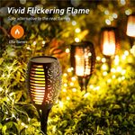 Casa si Gradina - Corpuri si surse de iluminat - Iluminat exterior - Lampi solare - Set 4 lampi solare cu efect flacara, Montaj in sol, Iluminare ambientala exterior - Infinity.ro
