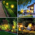 Casa si Gradina - Corpuri si surse de iluminat - Iluminat exterior - Lampi solare - Set 4 lampi solare cu efect flacara, Montaj in sol, Iluminare ambientala exterior - Infinity.ro