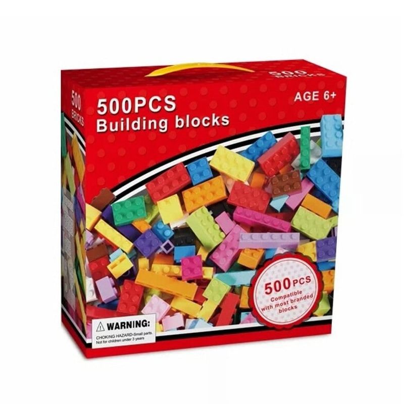 Jucarii, Copii si Bebe - Jucarii si jocuri - Seturi de constructie si cuburi - Cuburi si caramizi - Cuburi de construit din plastic cu 500 sau 1000 piese, Pentru copii 6 ani+, Multicolor, 1000 - Infinity.ro