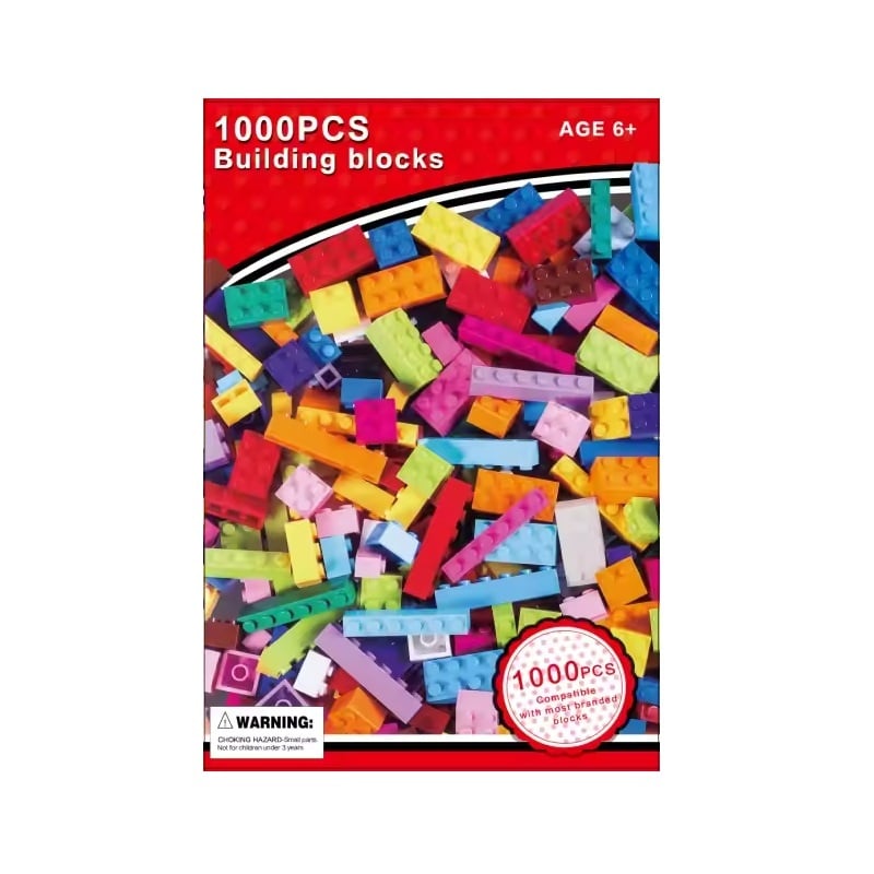 Jucarii, Copii si Bebe - Jucarii si jocuri - Seturi de constructie si cuburi - Cuburi si caramizi - Cuburi de construit din plastic cu 500 sau 1000 piese, Pentru copii 6 ani+, Multicolor, 1000 - Infinity.ro