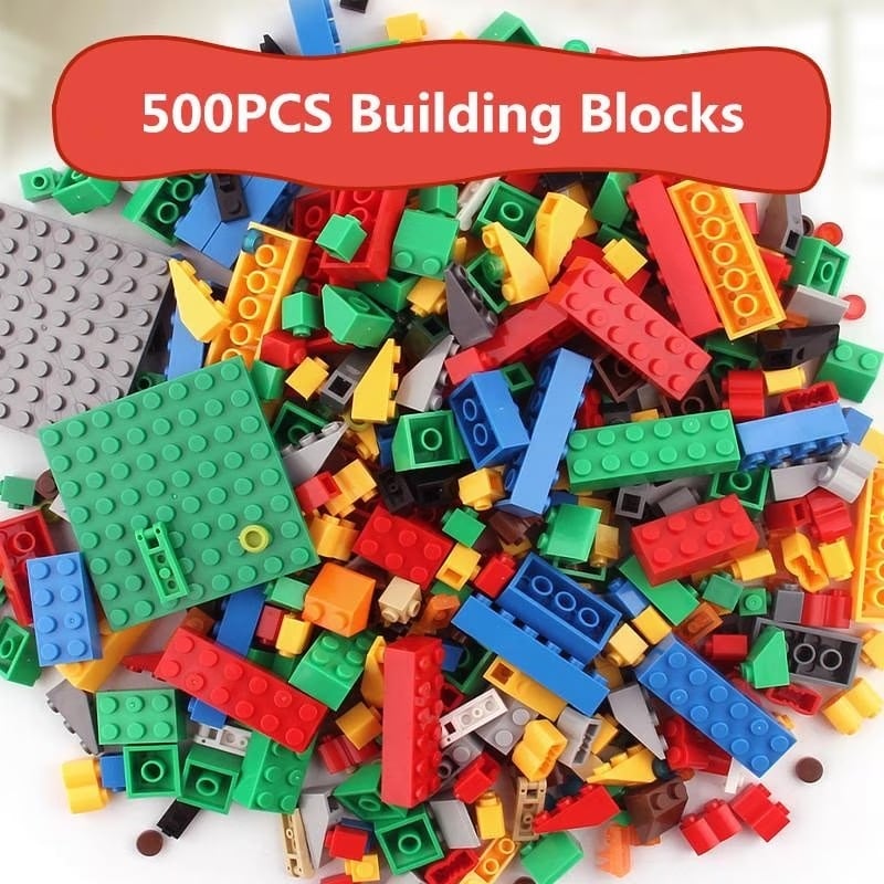 Jucarii, Copii si Bebe - Jucarii si jocuri - Seturi de constructie si cuburi - Cuburi si caramizi - Cuburi de construit din plastic cu 500 sau 1000 piese, Pentru copii 6 ani+, Multicolor, 1000 - Infinity.ro