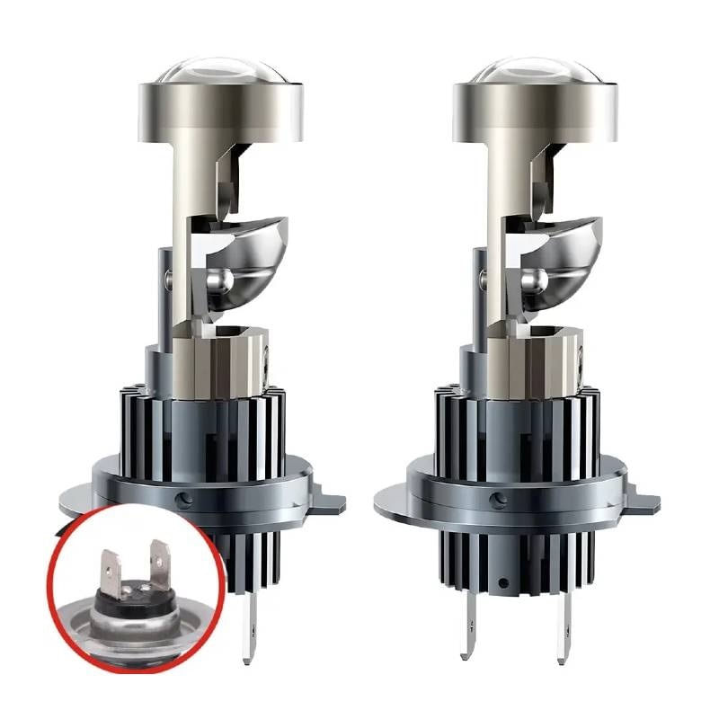 Auto si Moto - Electrice auto - Iluminare si semnalizare - Becuri auto - Set 2 becuri auto LED H7 cu lupa si ventilator, CANBUS fara eroare in bord, Putere 150W, Lumina alb-rece 6500K - Infinity.ro