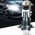 Auto si Moto - Electrice auto - Iluminare si semnalizare - Becuri auto - Set 2 becuri auto LED H7 cu lupa si ventilator, CANBUS fara eroare in bord, Putere 150W, Lumina alb-rece 6500K - Infinity.ro